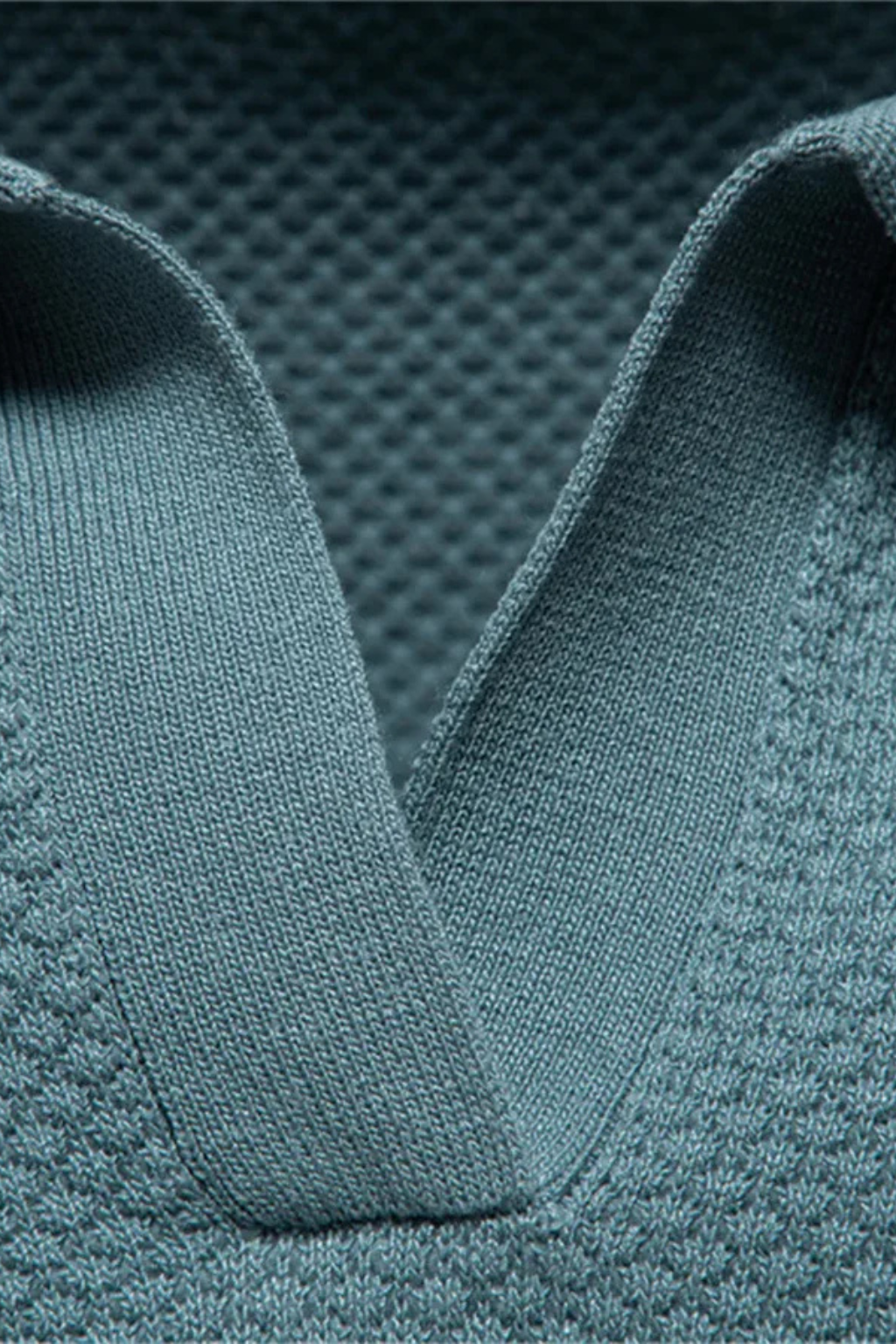 Men Textured Knit Short Sleeve Polo Shirt