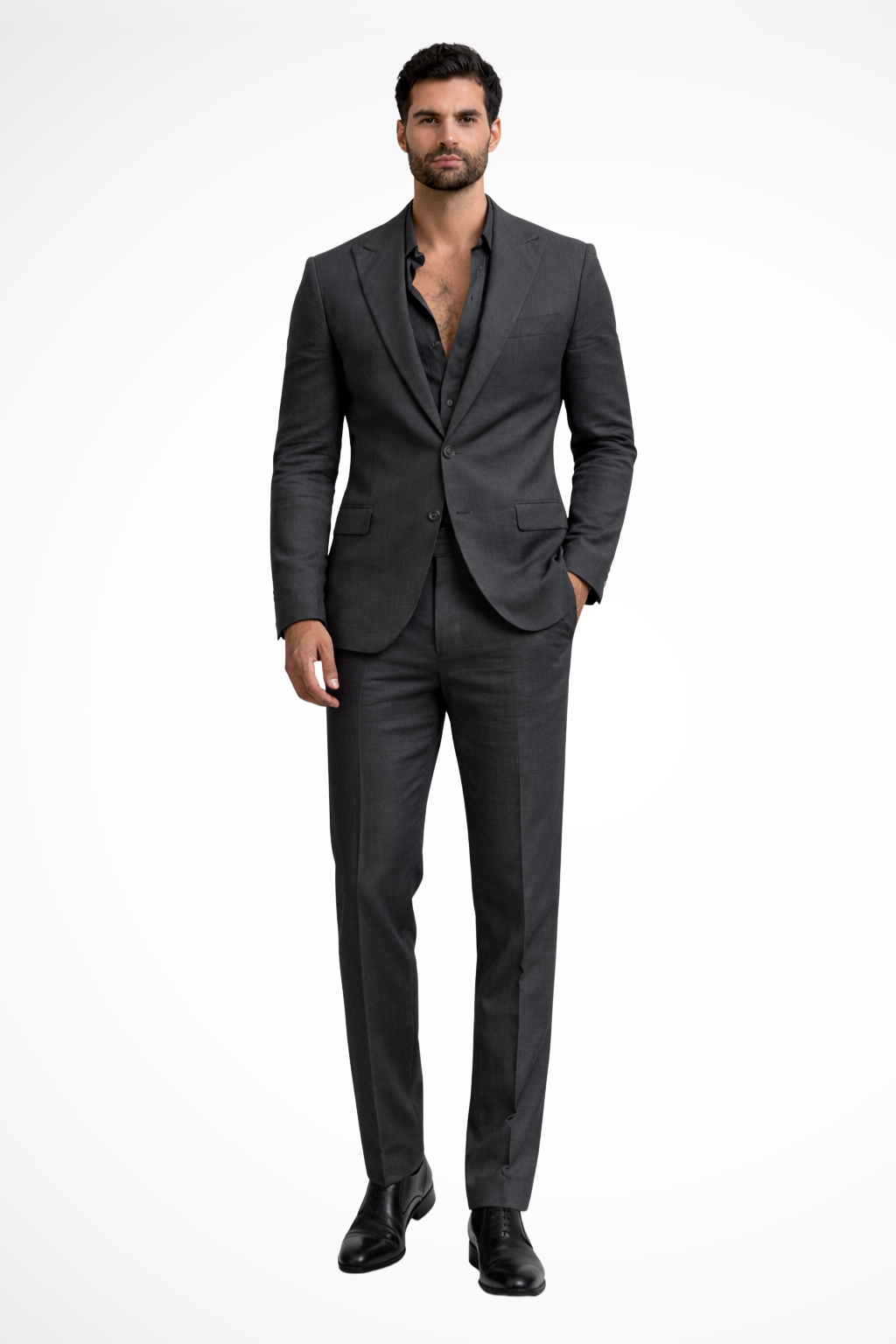 Men Relaxed Fit Linen Summer Wedding Guest Suit