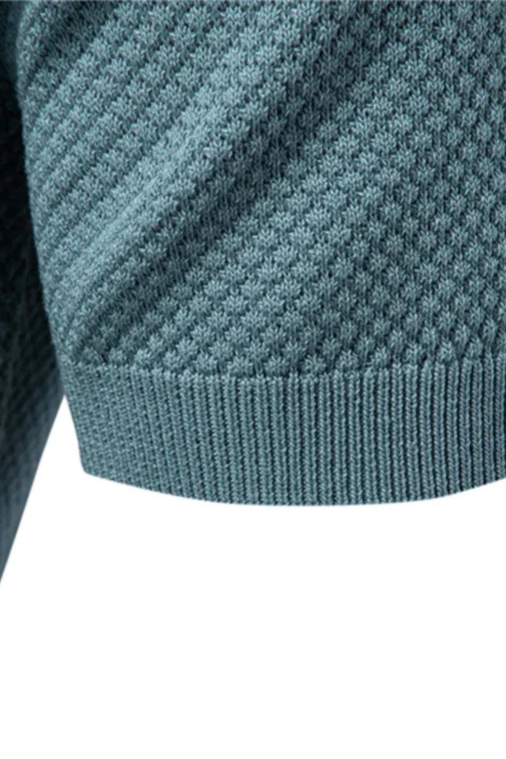 Men Textured Knit Short Sleeve Polo Shirt